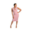 Tara - Blush Pink Signature V-Neck Dress - TN-9