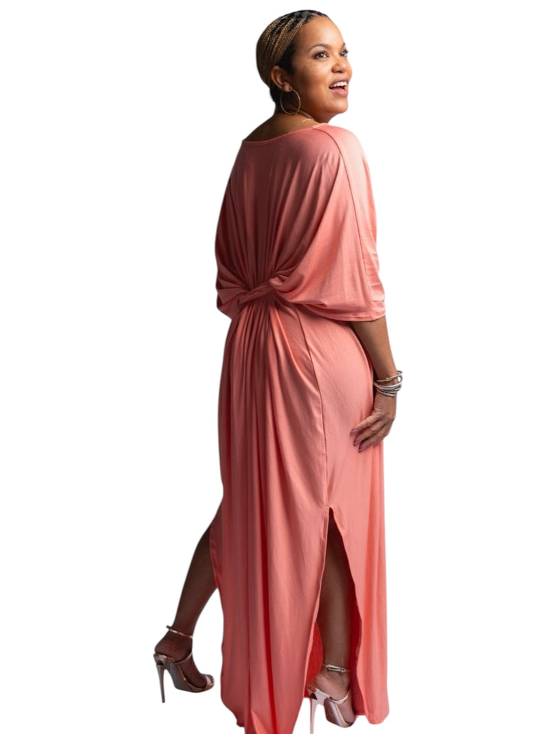 November - Comfort Caftan - Coral Blossom- TN-146