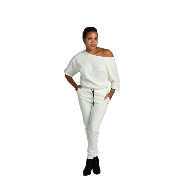 Miki - Cream Short Sleeve Jumper - TN-58