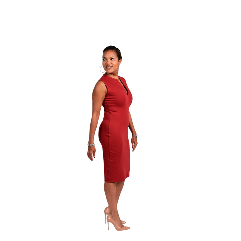 Tara - Spice Signature V-Neck Dress - TN-9