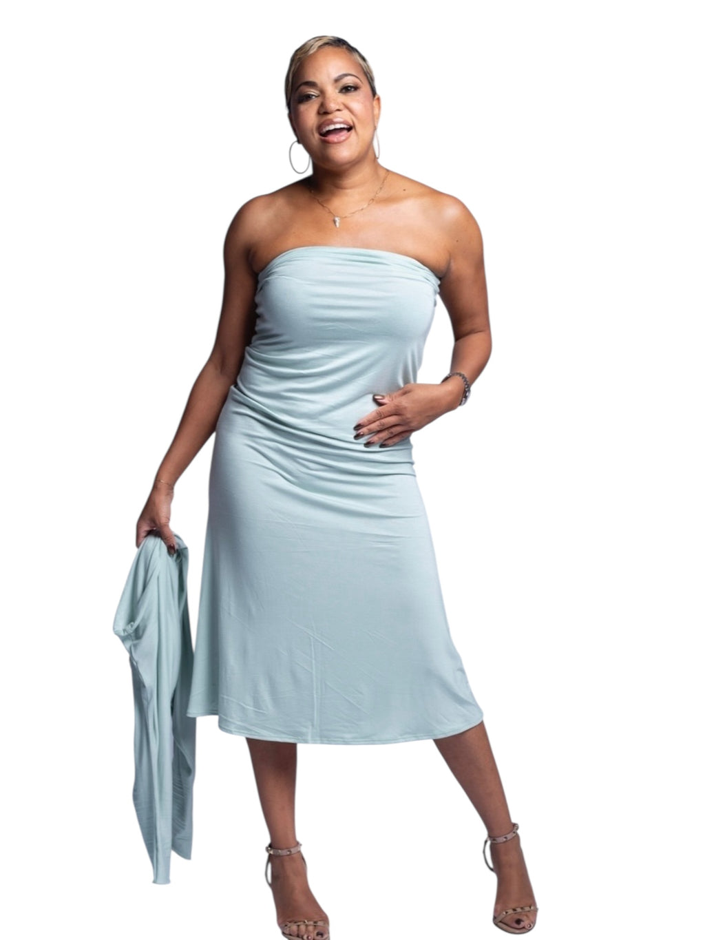 Camille - Sage Comfort Long Skirt - TN-153