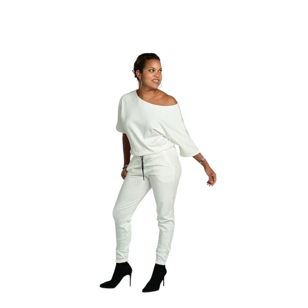 Miki - Cream Short Sleeve Jumper - TN-58