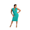 Tara - Emerald Signature V-Neck Dress - TN-9