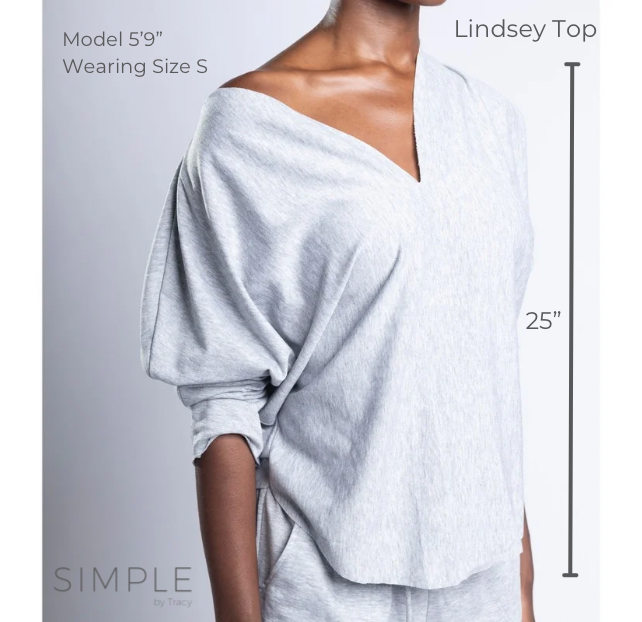 LINDSEY - Cut Neck Top - White Cloud