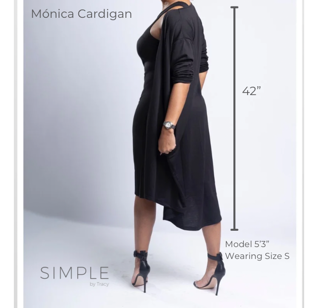 MONICA - Cardigan - Black Noir