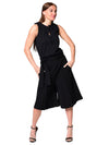 Eboni - Black Wide Leg Shorts - TN-129