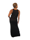 Blair- Black Long Fitted Skirt - TN-153