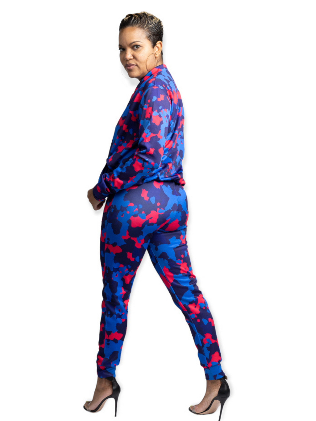 Dean Blue/Pink Camouflage Joggers TN-102