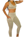Ashley - Taupe Leggings TN-142