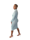 Elise - One Sleeve Dress - Glacier Blue - TN-148