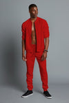 DREW -  Men's Red Classic Bomber - TN-103